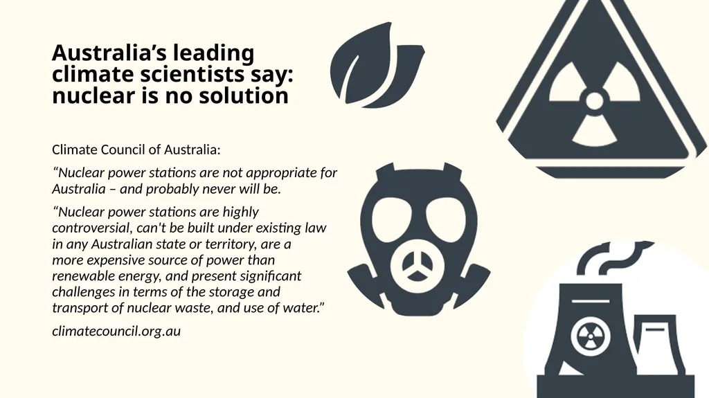 Nuclear Power No Solution to Climate Change - slide 12 of 17