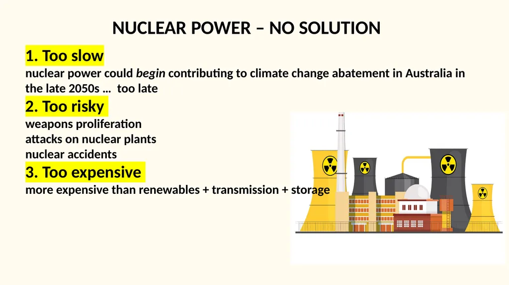 Nuclear Power No Solution to Climate Change - slide 16 of 17