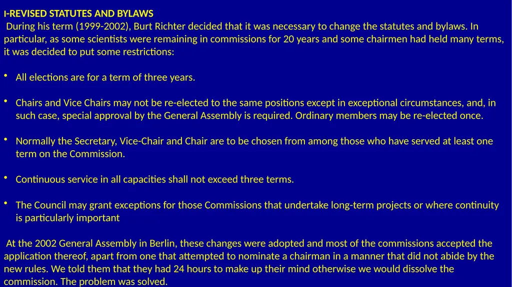 IUPAP 100th ANNIVERSARY TESTIMONIALS FROM THE PAST - slide 6 of 14