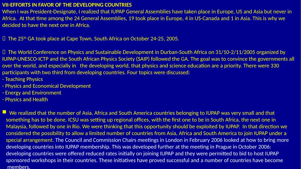 IUPAP 100th ANNIVERSARY TESTIMONIALS FROM THE PAST - slide 12 of 14