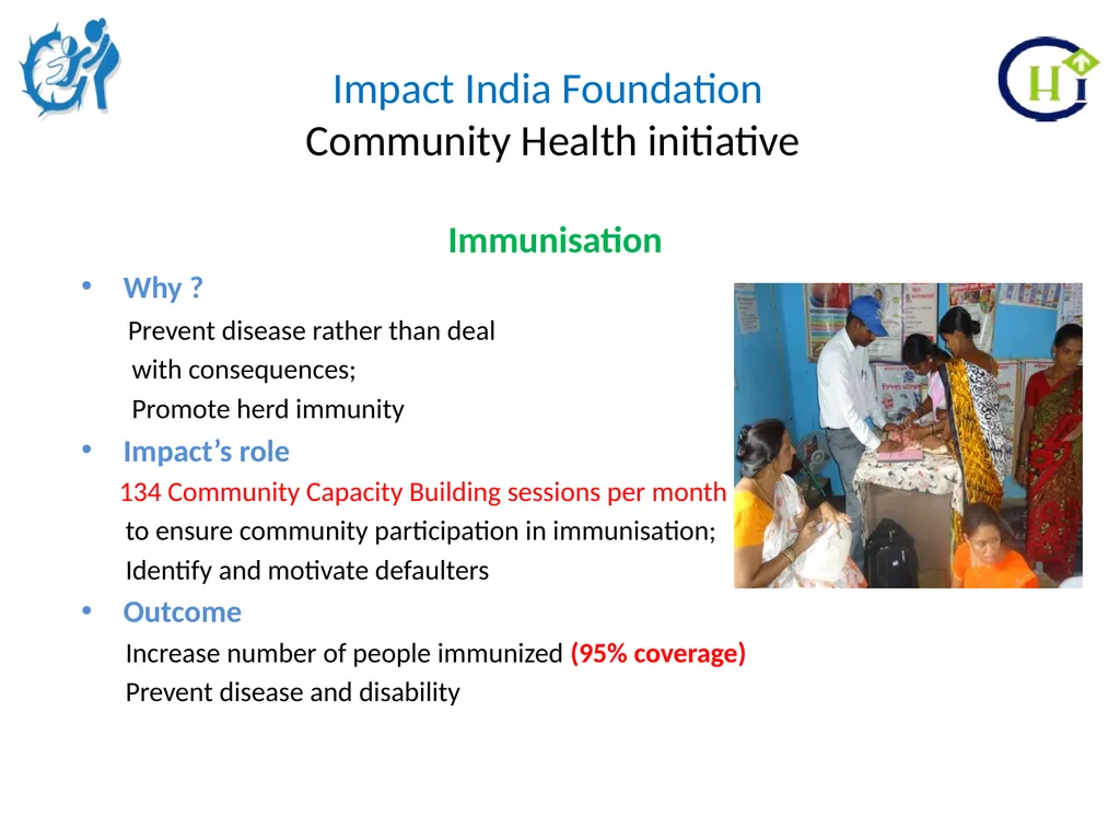 Impact India Foundation Community Health - slide 14 of 20