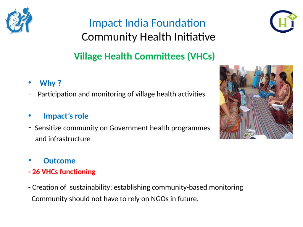 Impact India Foundation Community Health - slide 5 of 20