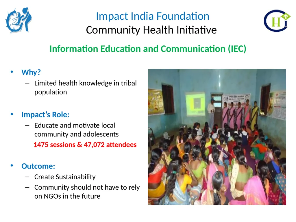 Impact India Foundation Community Health - slide 4 of 20