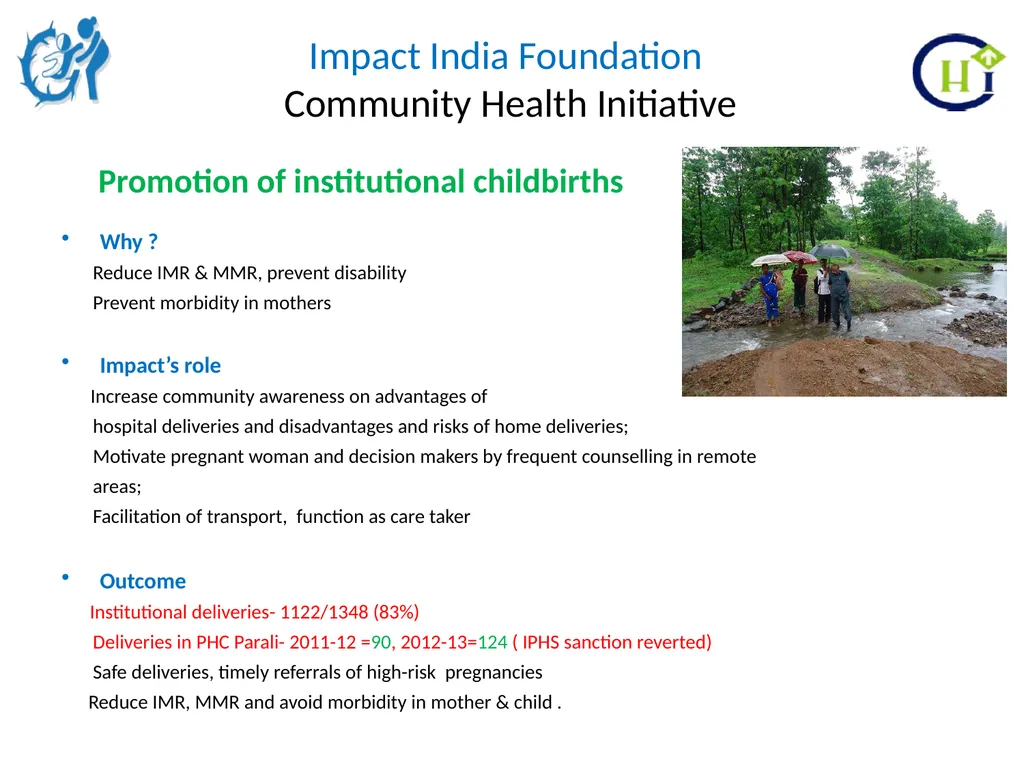 Impact India Foundation Community Health - slide 13 of 20