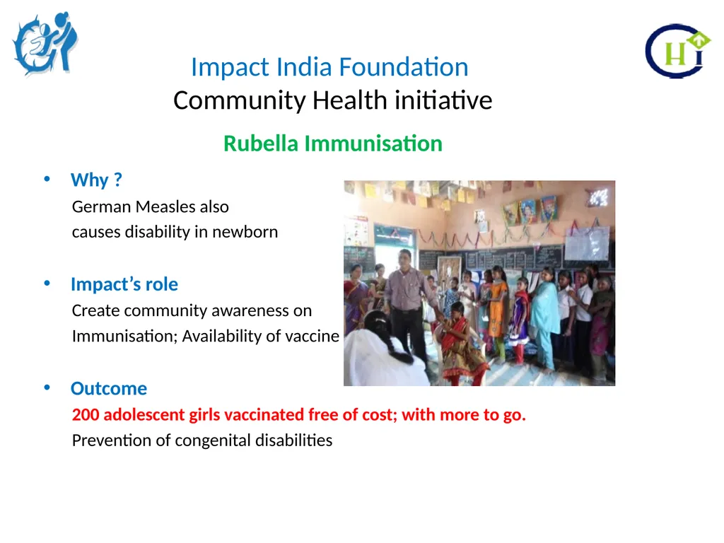 Impact India Foundation Community Health - slide 10 of 20