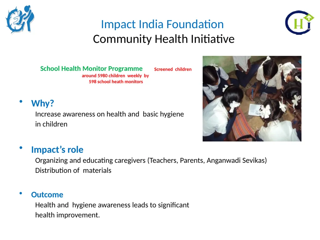 Impact India Foundation Community Health - slide 6 of 20