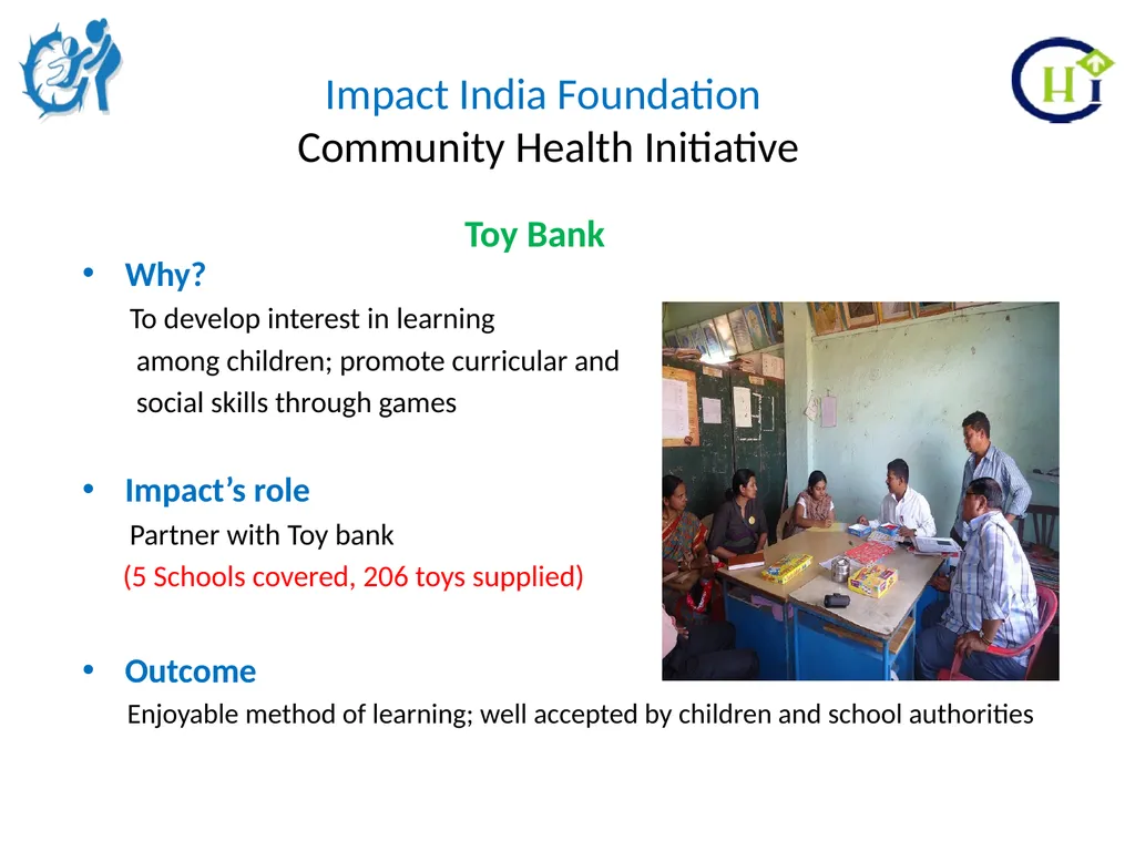 Impact India Foundation Community Health - slide 12 of 20