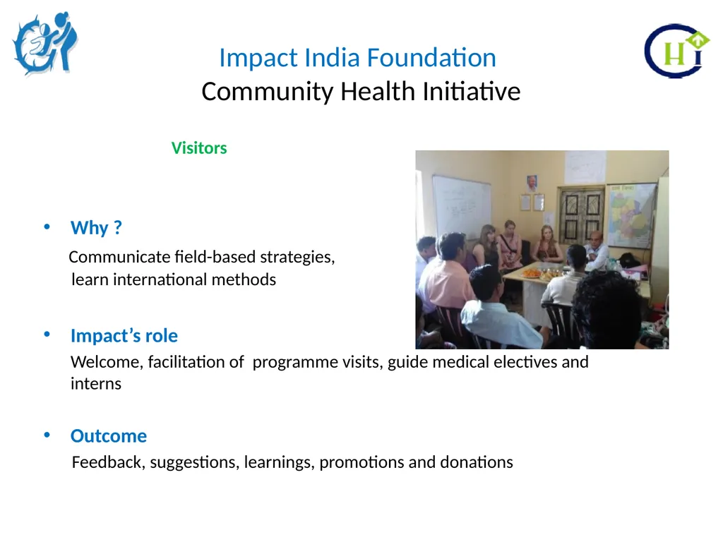Impact India Foundation Community Health - slide 16 of 20