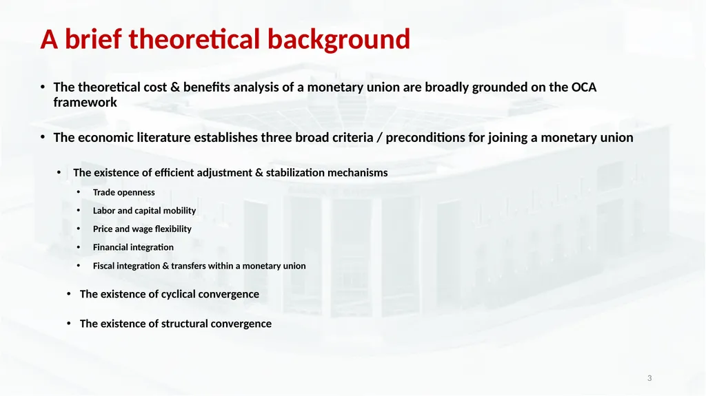The Scope for an Independent Monetary Policy on - slide 3 of 19