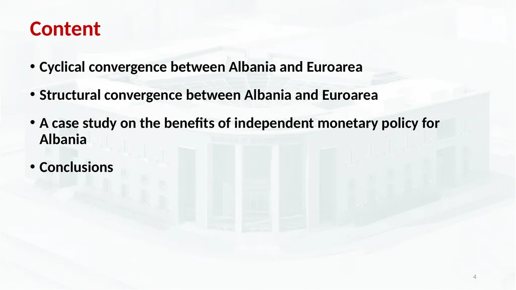 The Scope for an Independent Monetary Policy on - slide 4 of 19