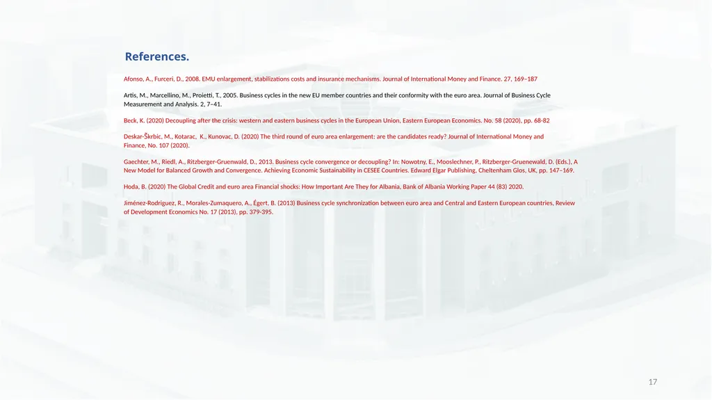 The Scope for an Independent Monetary Policy on - slide 17 of 19
