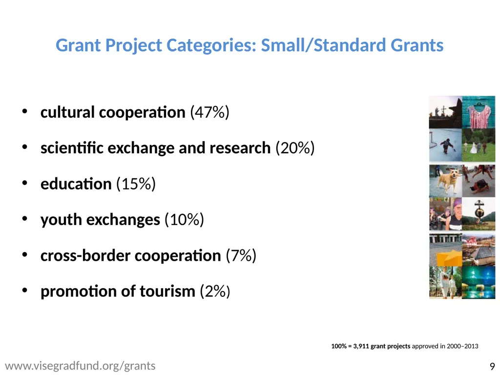 Visegrad: cooperation, fund and study 13th - slide 9 of 27