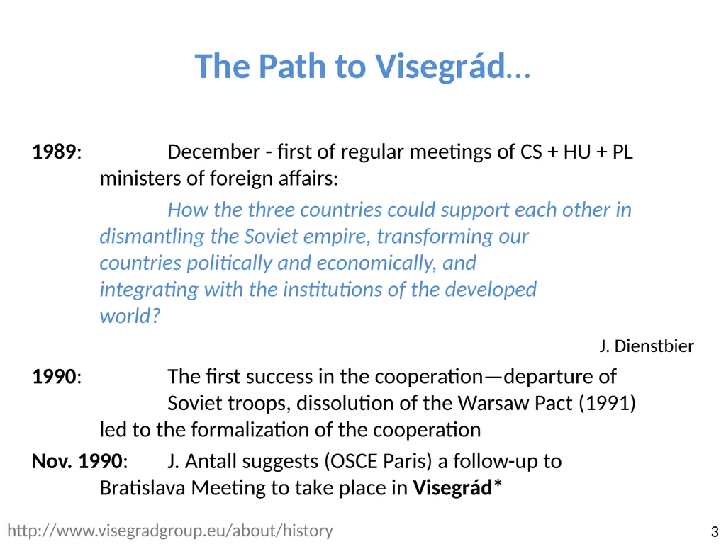 Visegrad: cooperation, fund and study 13th - slide 3 of 27