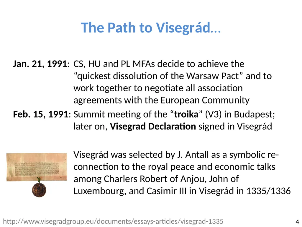 Visegrad: cooperation, fund and study 13th - slide 4 of 27