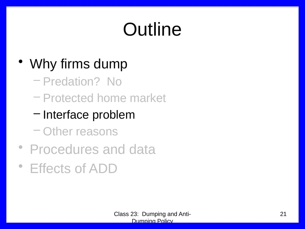 Class 23 Dumping and Anti-Dumping Policy by Alan - slide 21 of 62