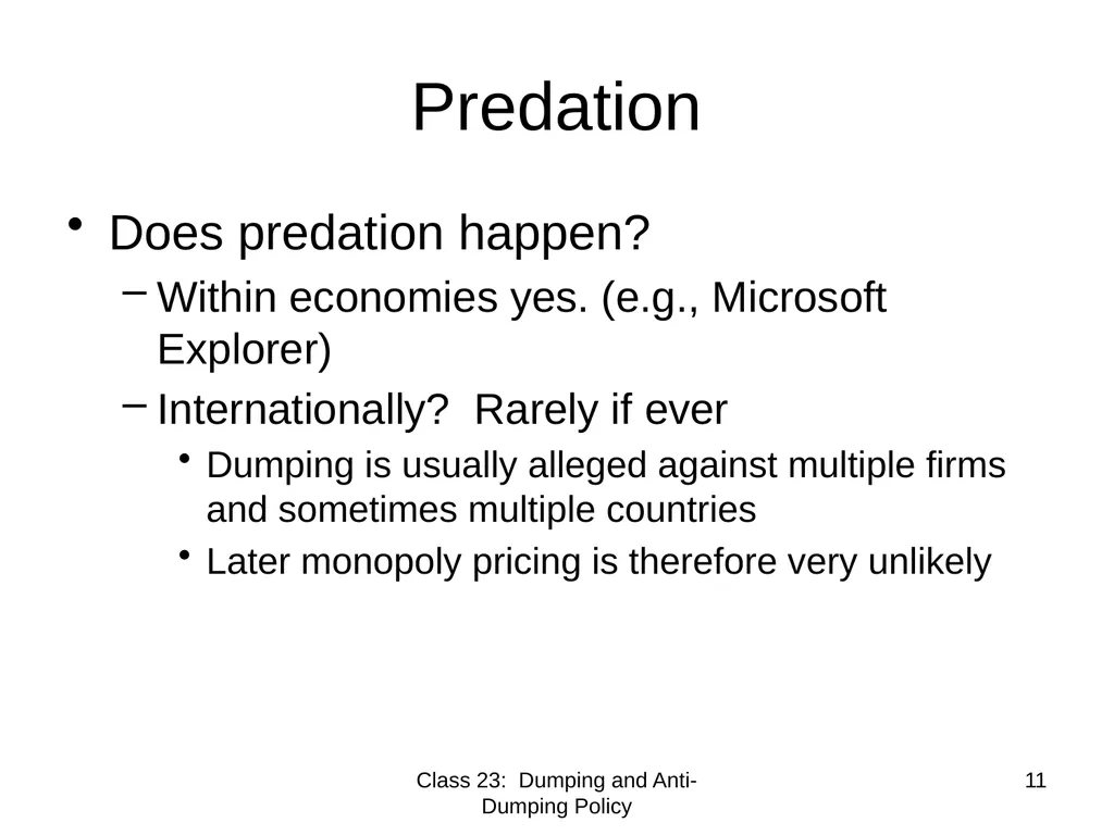 Class 23 Dumping and Anti-Dumping Policy by Alan - slide 11 of 62