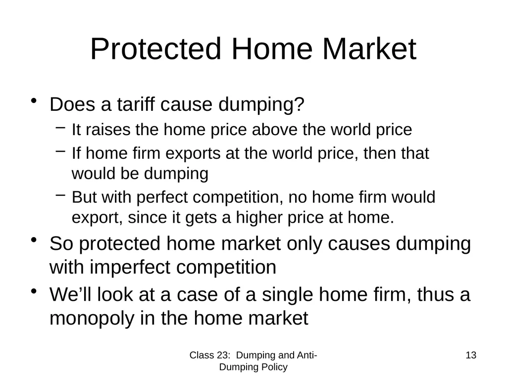 Class 23 Dumping and Anti-Dumping Policy by Alan - slide 13 of 62