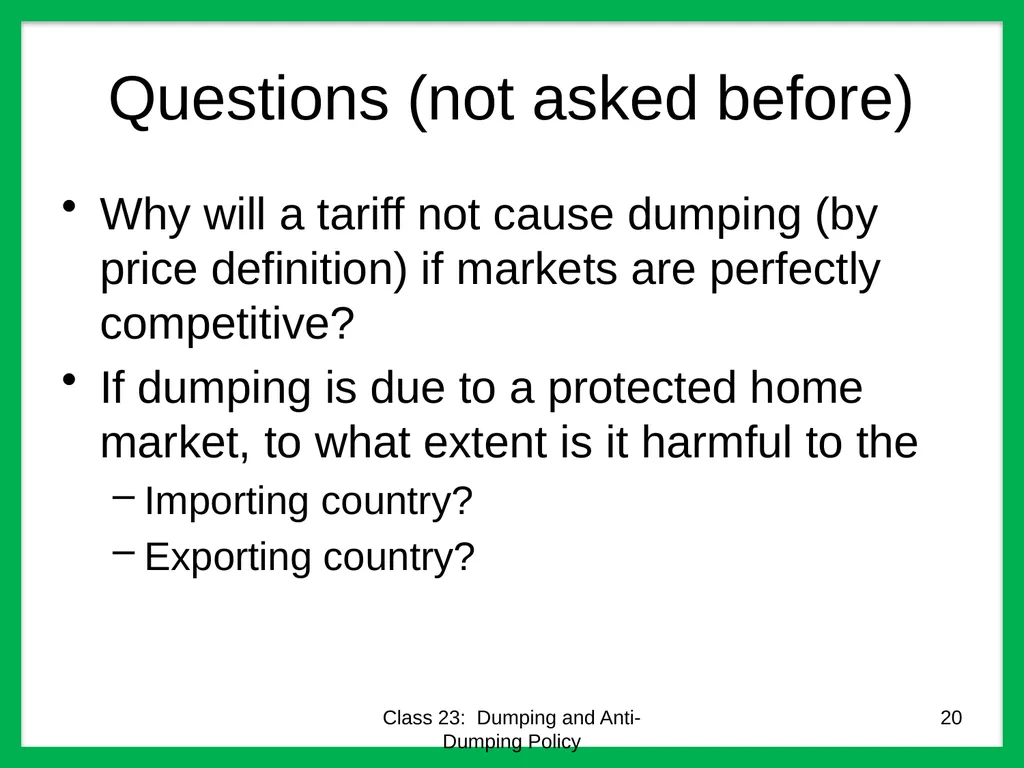 Class 23 Dumping and Anti-Dumping Policy by Alan - slide 20 of 62