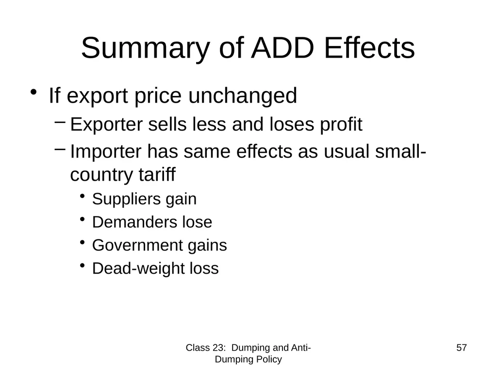 Class 23 Dumping and Anti-Dumping Policy by Alan - slide 57 of 62