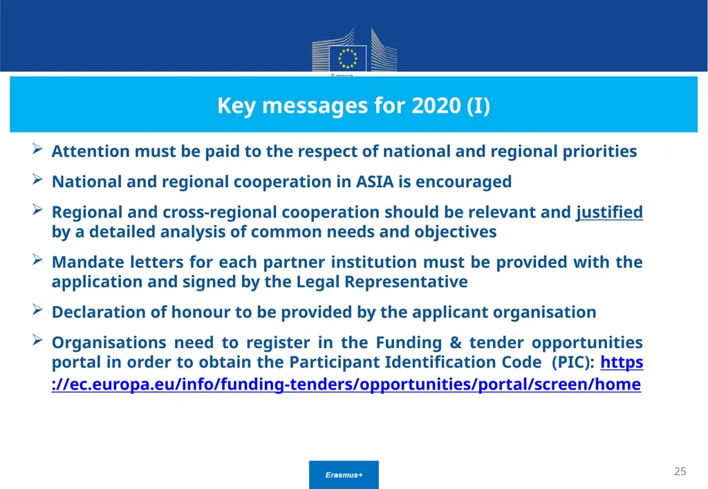 Call for proposals 2020 Key Action 2 Capacity - slide 25 of 30