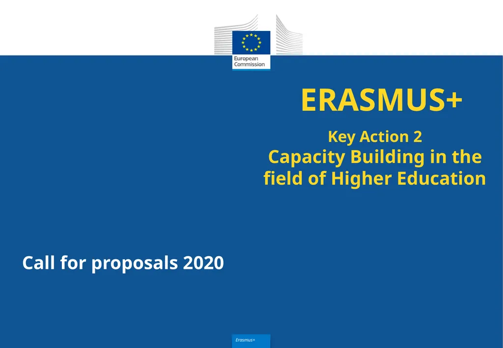 Call for proposals 2020 Key Action 2 Capacity - slide 1 of 30