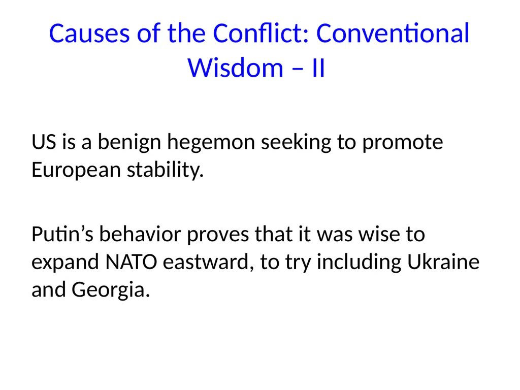 The West’s Role in Causing Global Insecurity - slide 20 of 21
