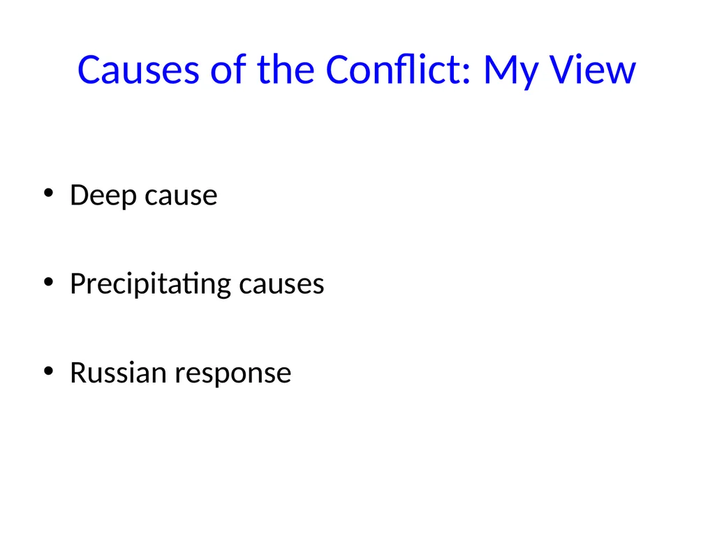 The West’s Role in Causing Global Insecurity - slide 9 of 21