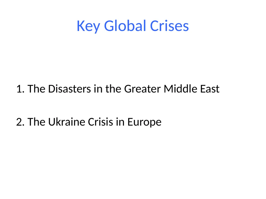 The West’s Role in Causing Global Insecurity - slide 2 of 21