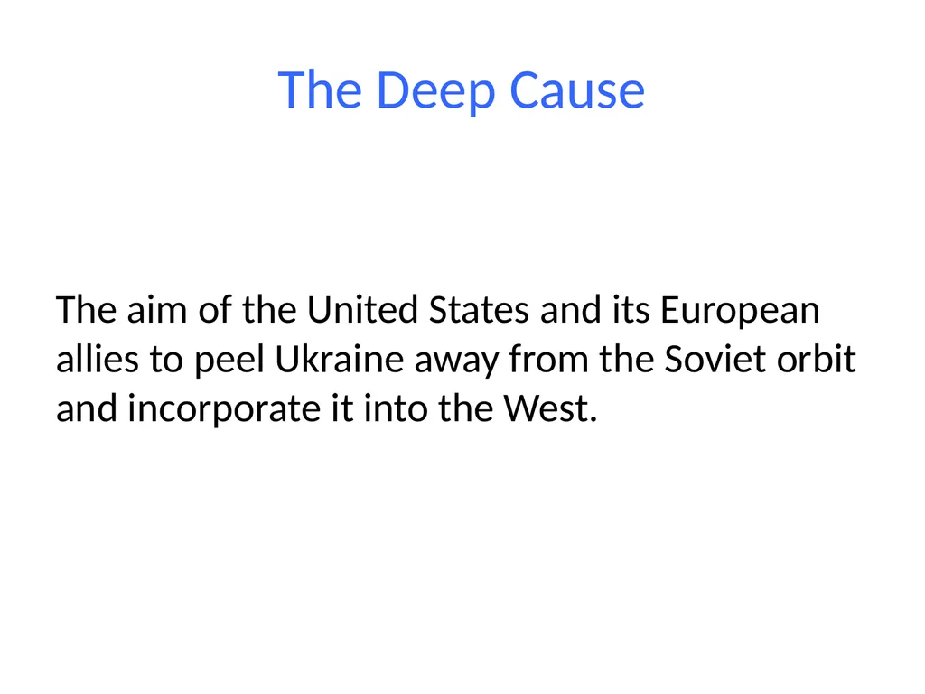 The West’s Role in Causing Global Insecurity - slide 10 of 21