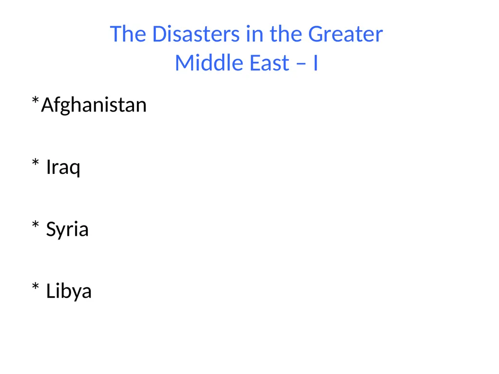 The West’s Role in Causing Global Insecurity - slide 4 of 21