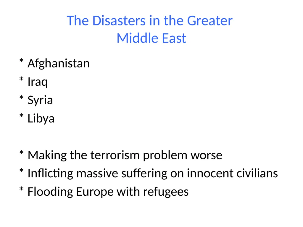 The West’s Role in Causing Global Insecurity - slide 6 of 21