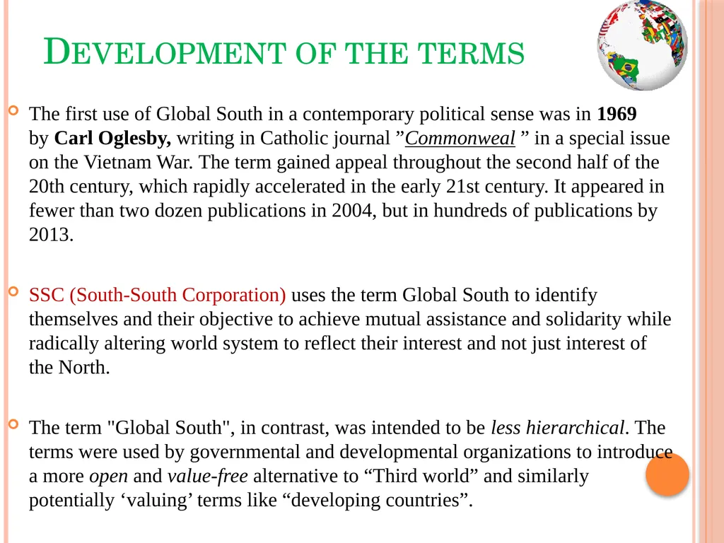 The Global North-South Debate Paper Name: - slide 3 of 15