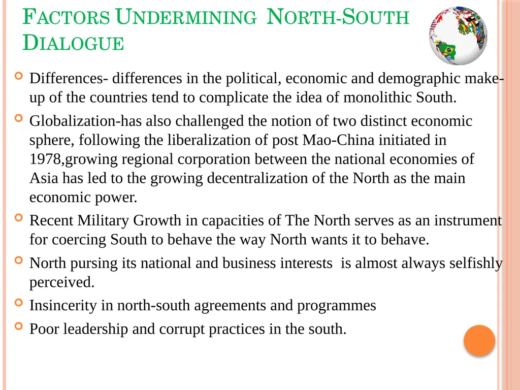 The Global North-South Debate Paper Name: - slide 10 of 15