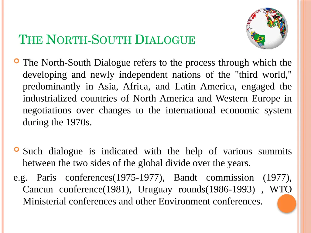 The Global North-South Debate Paper Name: - slide 6 of 15