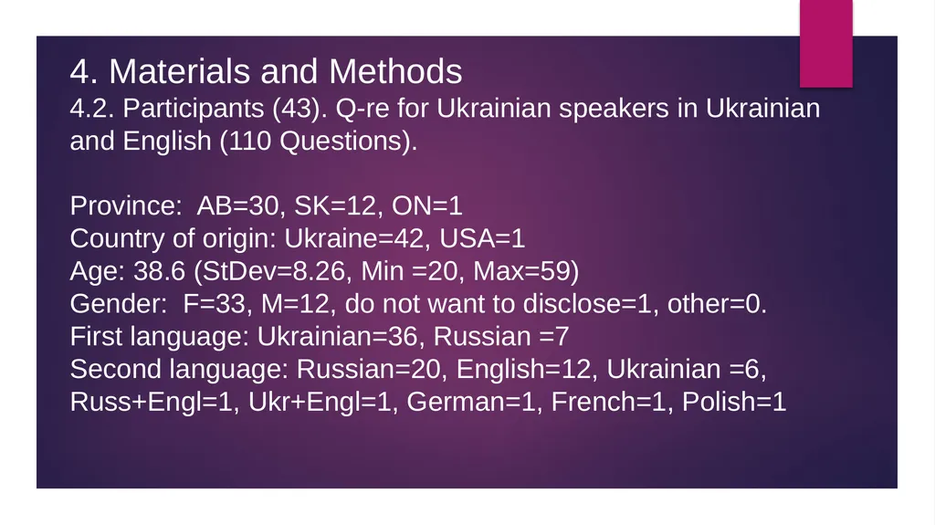“COVID-19 effects on language use by immigrants in - slide 10 of 38