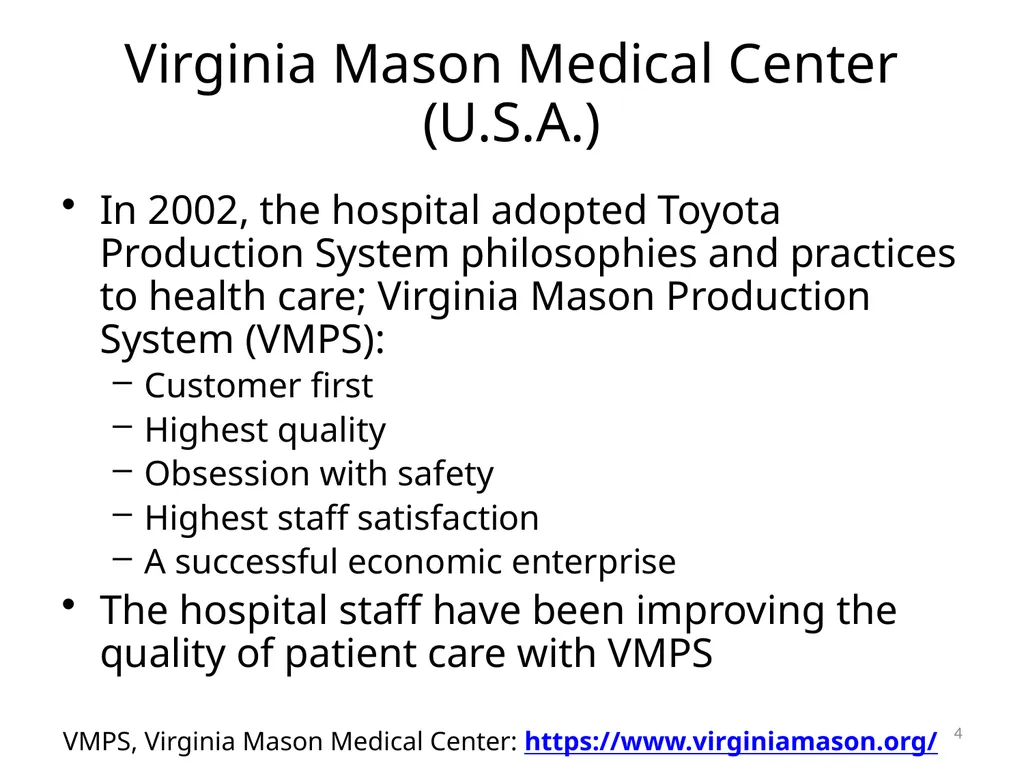 KAIZEN activities for improving health care and - slide 4 of 17
