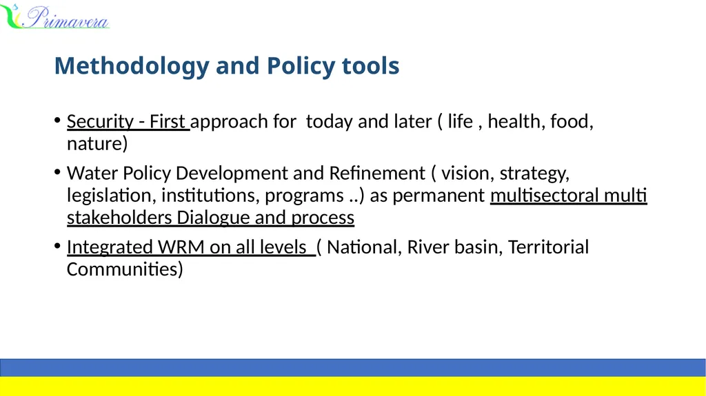CHALLENGES AND HIGHEST PRIORITIES FOR THE WATER - slide 3 of 9