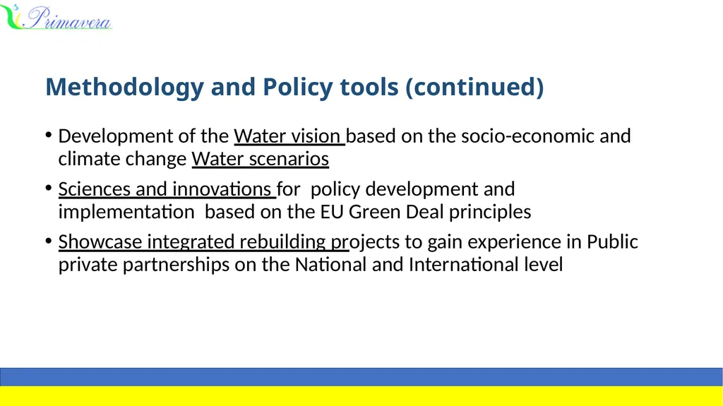 CHALLENGES AND HIGHEST PRIORITIES FOR THE WATER - slide 4 of 9
