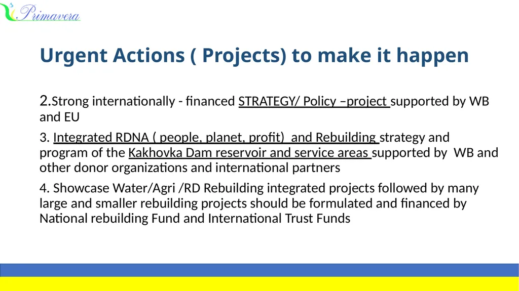 CHALLENGES AND HIGHEST PRIORITIES FOR THE WATER - slide 6 of 9