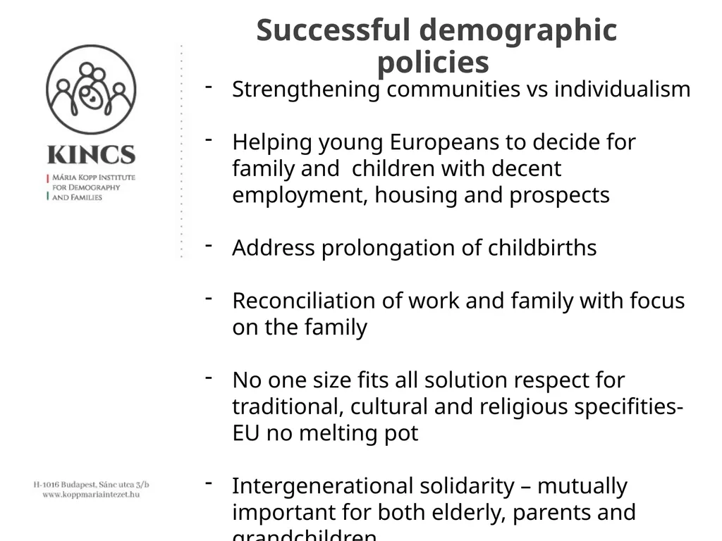 Addressing the demographic challenges by - slide 7 of 14