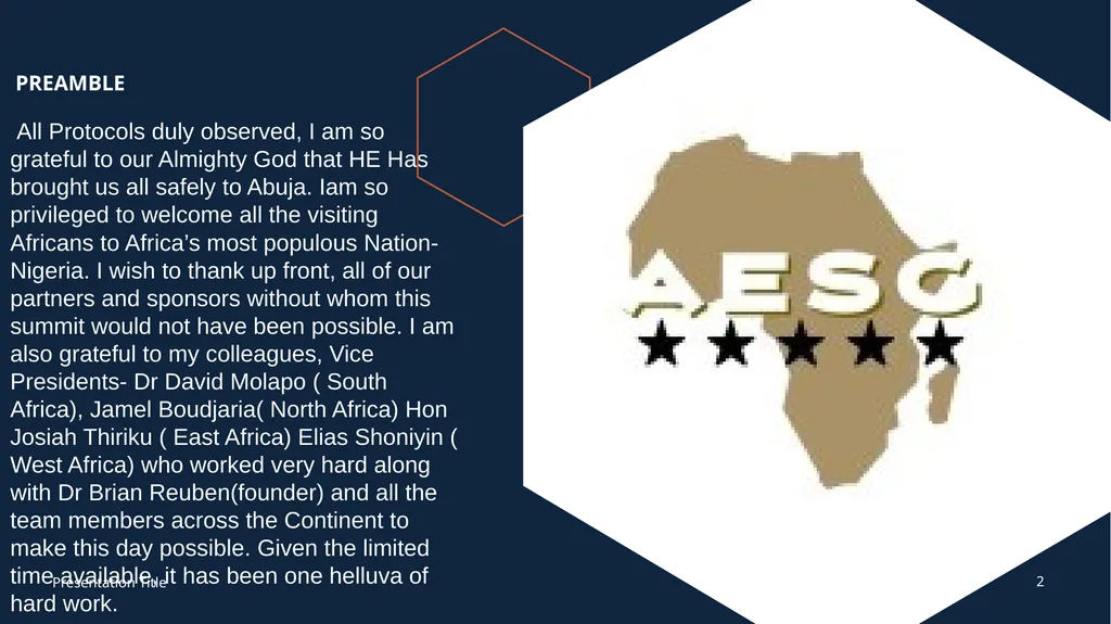 AFRICA: RIDING THE CREST OF GLOBAL ECONOMIC AND - slide 2 of 16