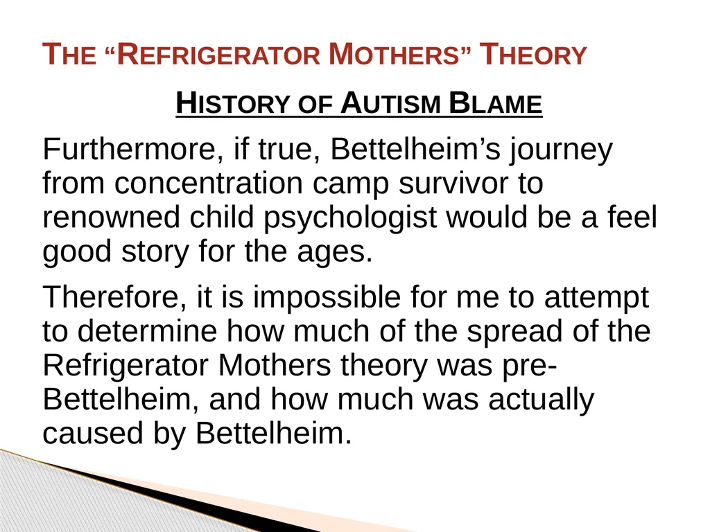 Brief History of Autism By: Jason Bunn-Parsons 4 - slide 32 of 44