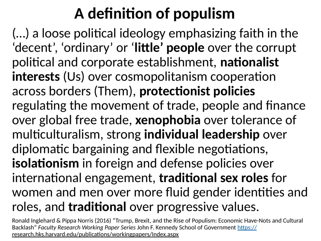 Populism and Migration: The Need for a Principled - slide 2 of 15