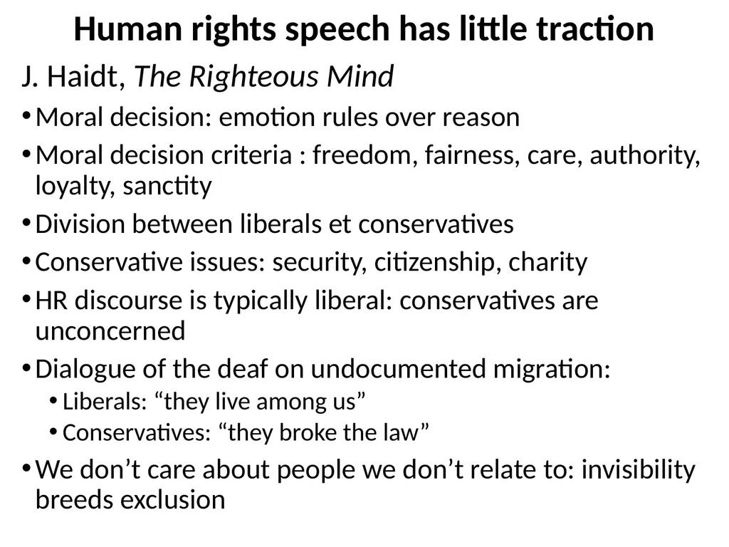 Populism and Migration: The Need for a Principled - slide 10 of 15