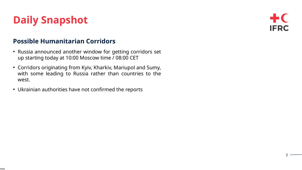 Daily Briefing Ukraine and Impacted Countries - slide 2 of 6