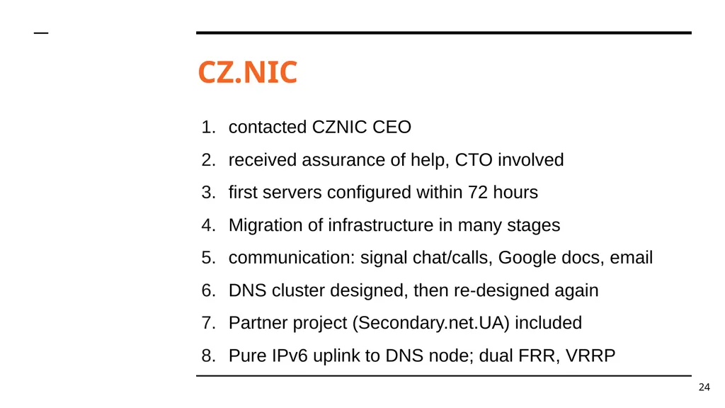 UA ccTLD Resiliency During the War Dmitry - slide 24 of 28