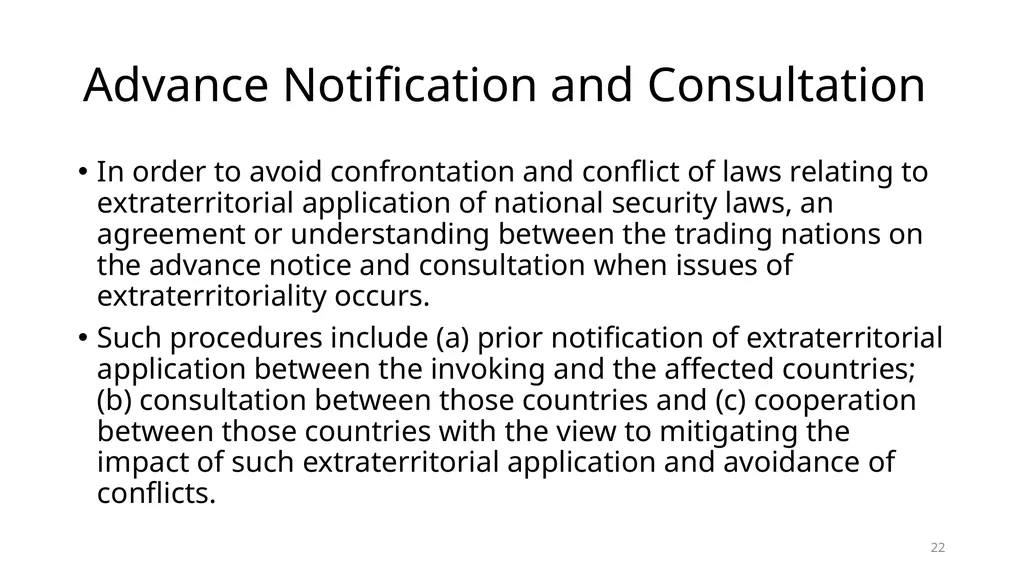 Non-trade Issues in WTO: National Security - slide 22 of 23