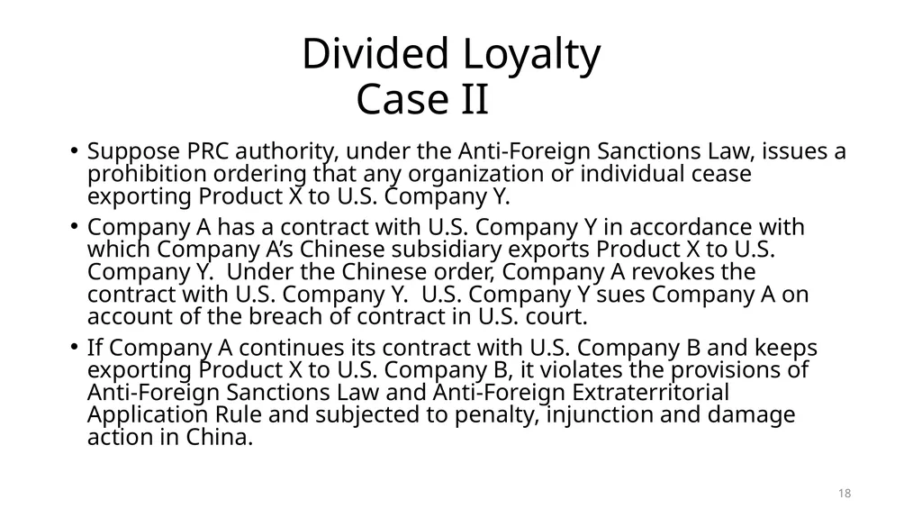 Non-trade Issues in WTO: National Security - slide 18 of 23