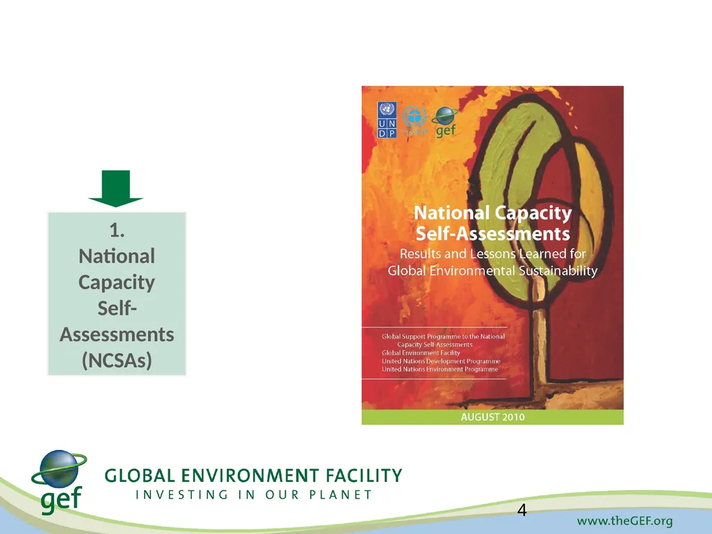 GEF-6 Strategy for Cross-Cutting Capacity - slide 4 of 10