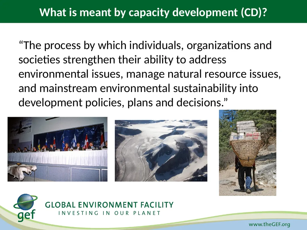 GEF-6 Strategy for Cross-Cutting Capacity - slide 2 of 10